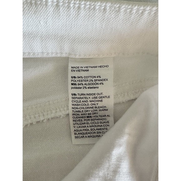 Chicos High Rise Wide Leg Crop Jeans Women's US Size 10 White - Picture 5 of 12